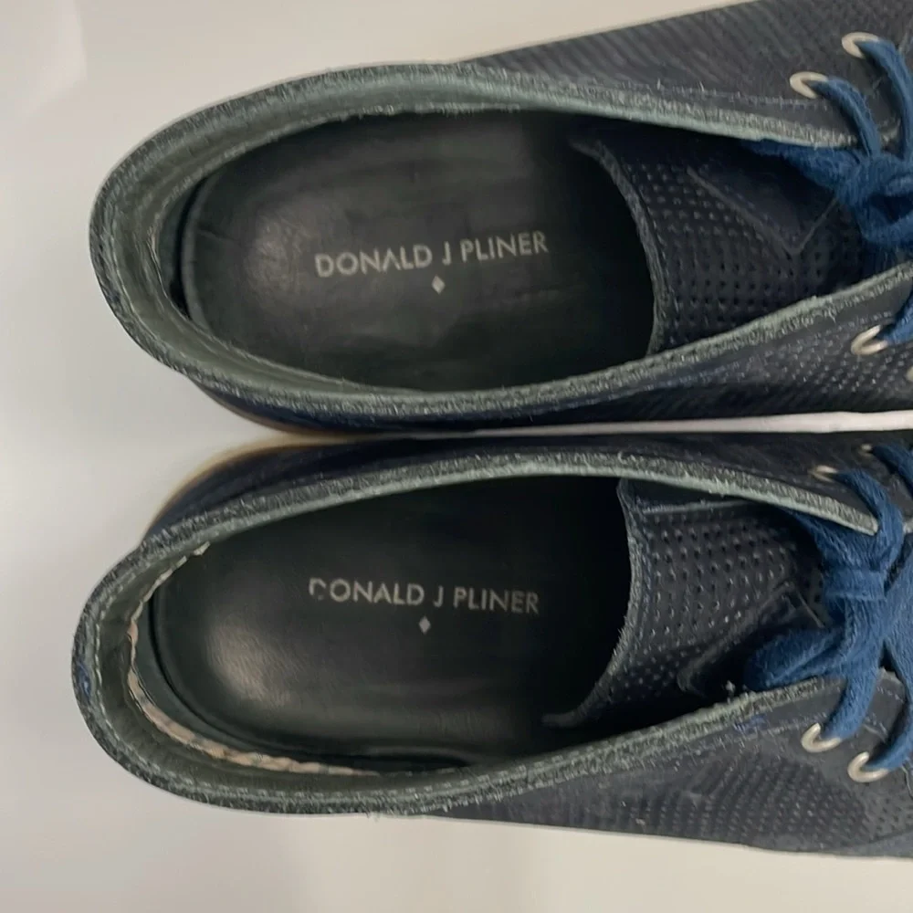 Donald Pliner Men's Size 10 Timm Chukka Navy Blue Suede Lace‎ Up Casual Boot